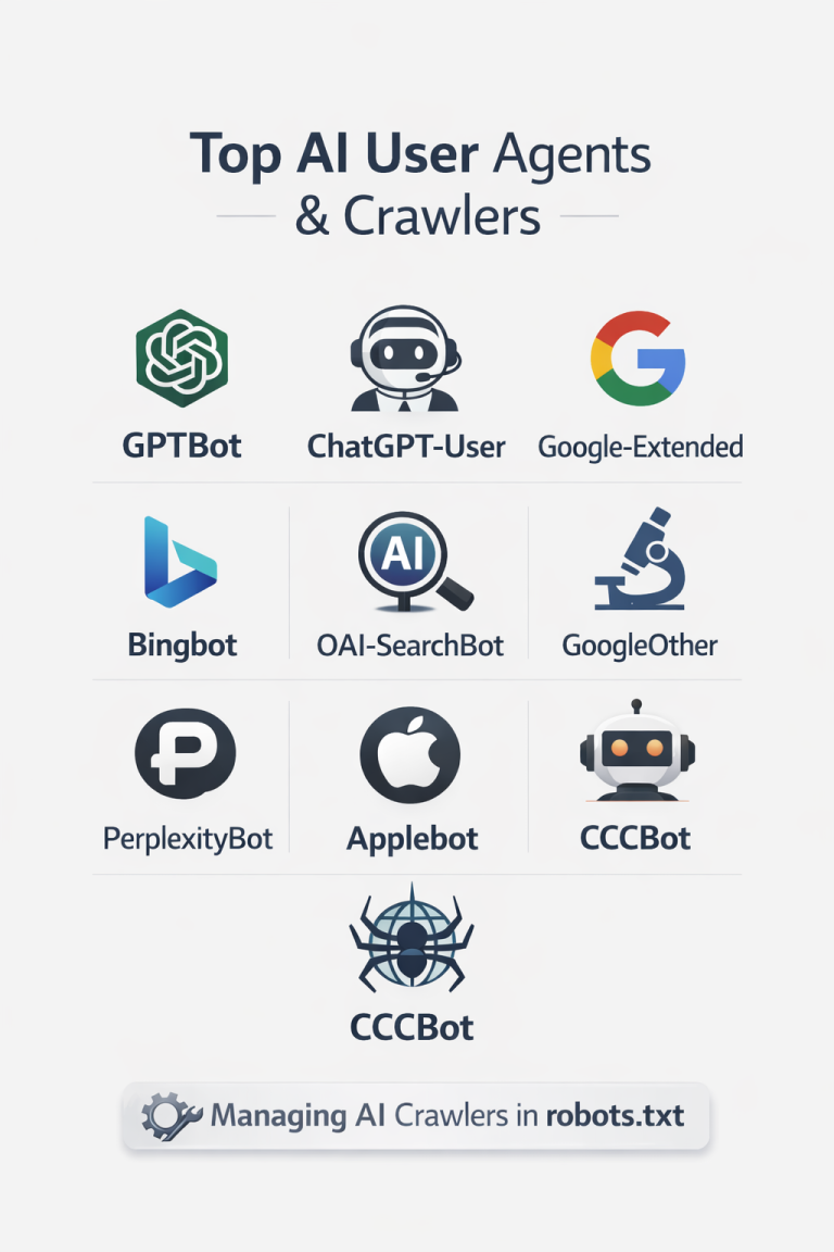 Top AI User Agents and Crawlers 2026: Complete User Agents List for ...